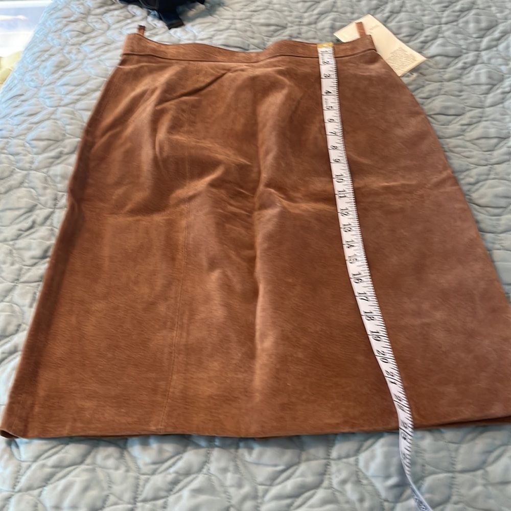 BB Dakota genuine leather skirt, brown size 9/10 - Picture 10 of 10